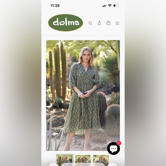 Dolma  Pink and Red Patterned flowy dress - Picture 7 of 8